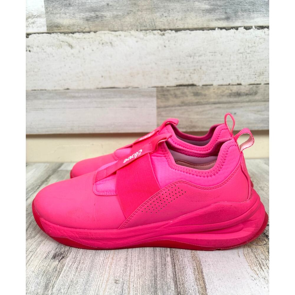 Clove Womens 8.5 Neon Pink Solo Nursing Shoes Healthcare Comfort Sneakers